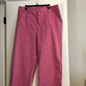 LC Lauren Conrad Pink Button-Detail Pants